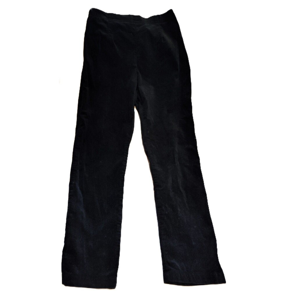 White Stag Black Velvet Pull on Stretch Pants Size 4P-6P
